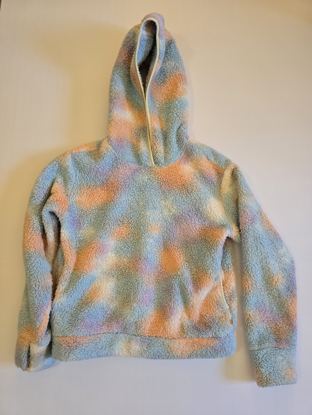 Athleta Girl So Snug Printed Sherpa HoodieMulti Color Size M (8-10)